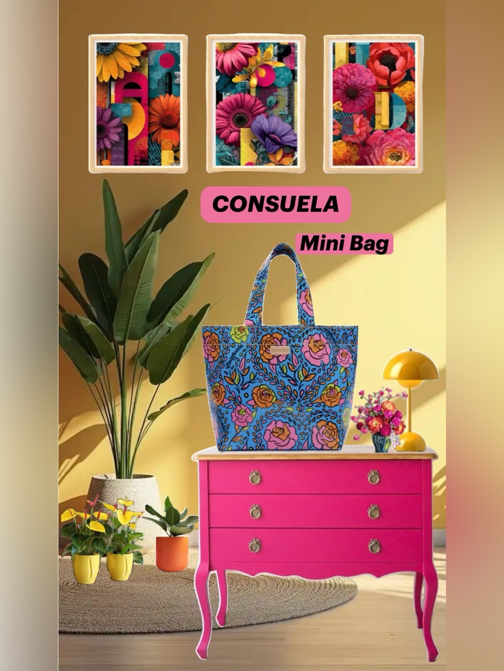 Consuela Grab N Go Mandy Mini Bag Colorful floral